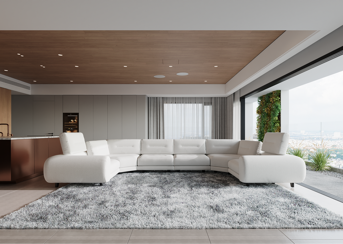 Sofa Brabus U mit verstellbarem Rückenteil