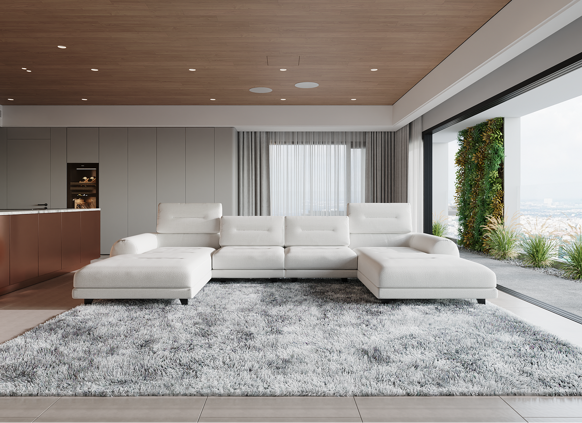 Sofa Brabus Doppio mit verstellbarem Rückenteil