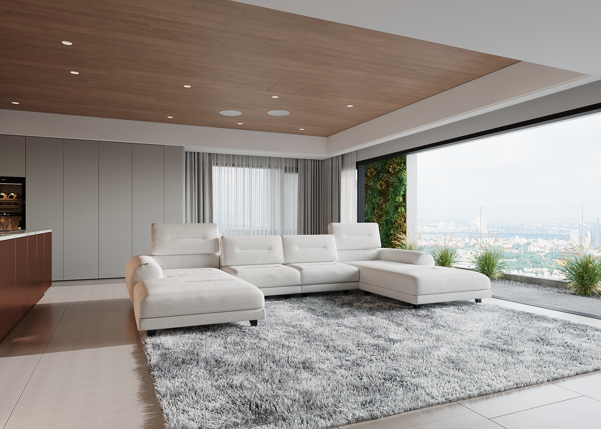 Sofa Brabus Doppio mit verstellbarem Rückenteil