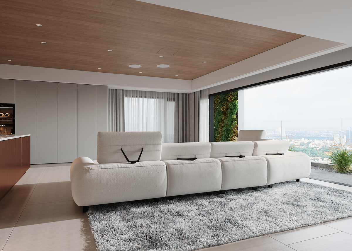 Sofa Brabus mit verstellbarem Rückenteil