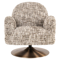 Loungesessel Kagney brown mit Drehfunktion