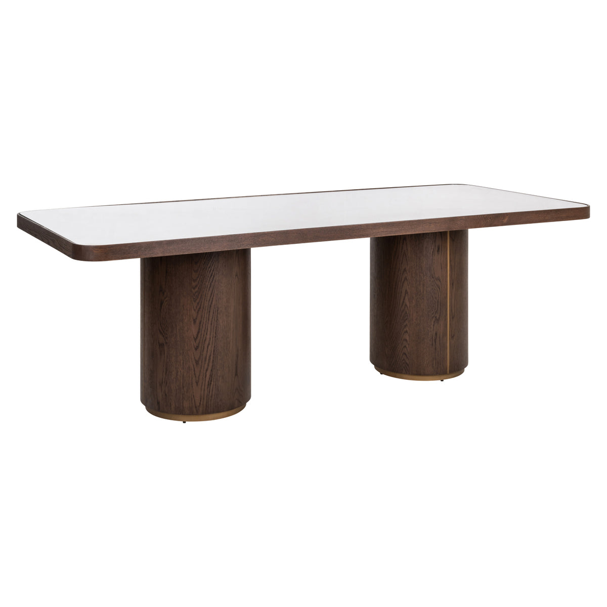 Esstisch Willox beige 235 mit Glasplatte