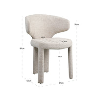 Stuhl Viola natural linear