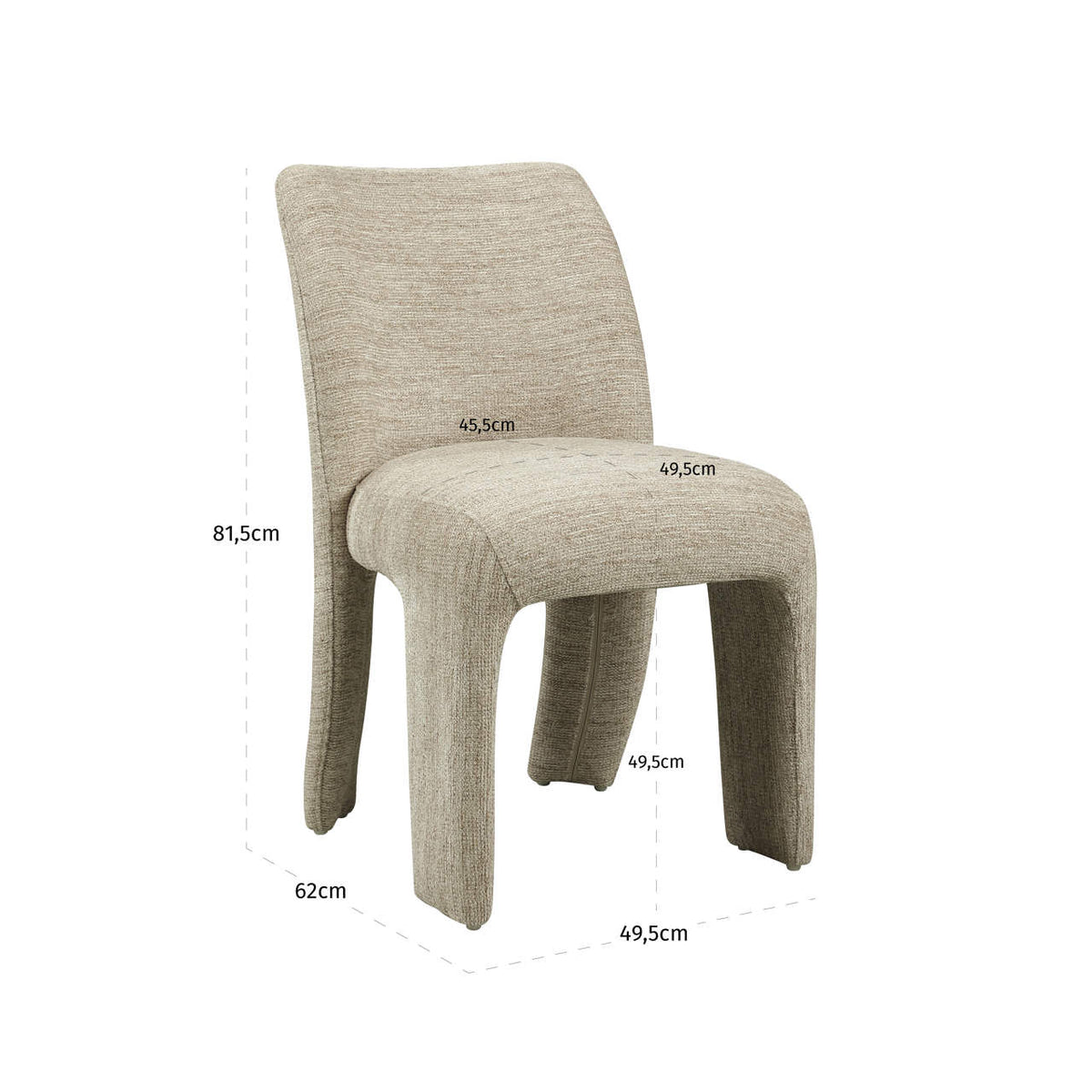 Stuhl Maya natural softweave (Set 2 Stück)