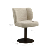 Stuhl Fiona natural softweave swivel