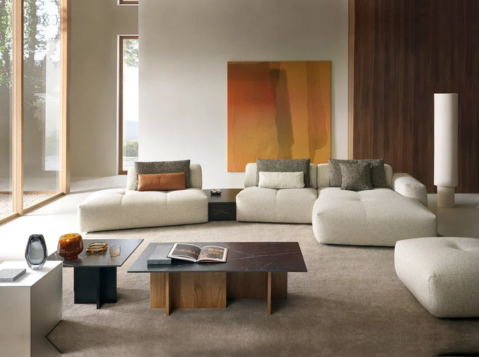 Sofa Japandi + Marmortisch