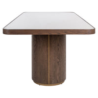 Esstisch Willox beige 235 mit Glasplatte