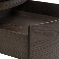 Couchtisch Langford brown 90Ø 1-Schublade