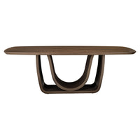 Esstisch Windsor walnut 230 brass base