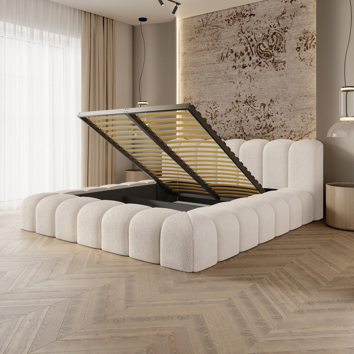 Bett Aura inkl. Stauraum