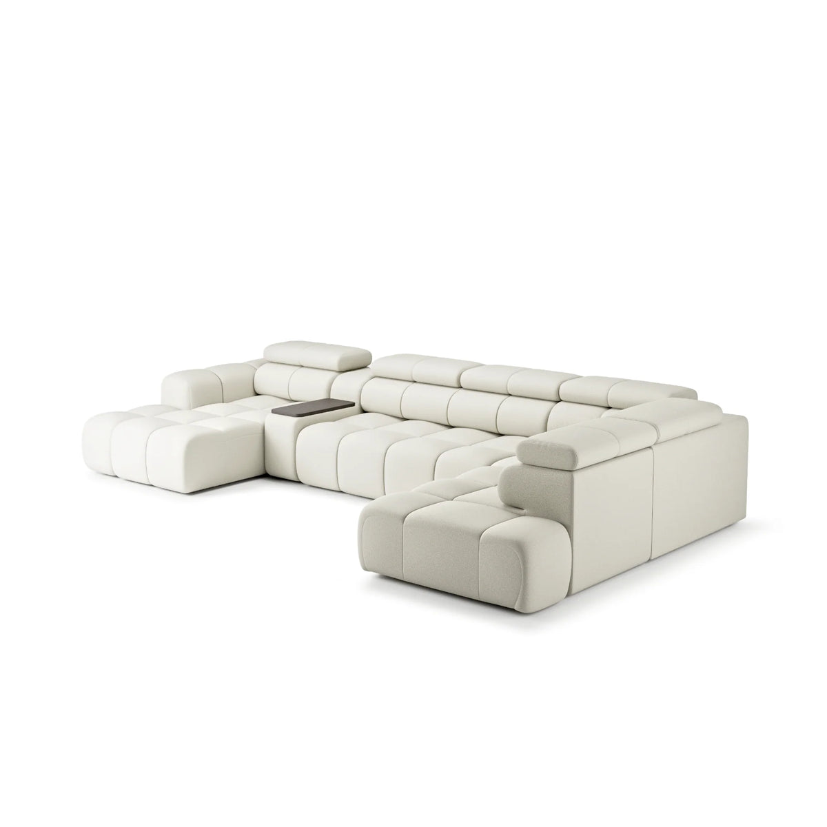 Sofa Bloomberg mit elektrischer Ausziehfunktion & Zwischentisch