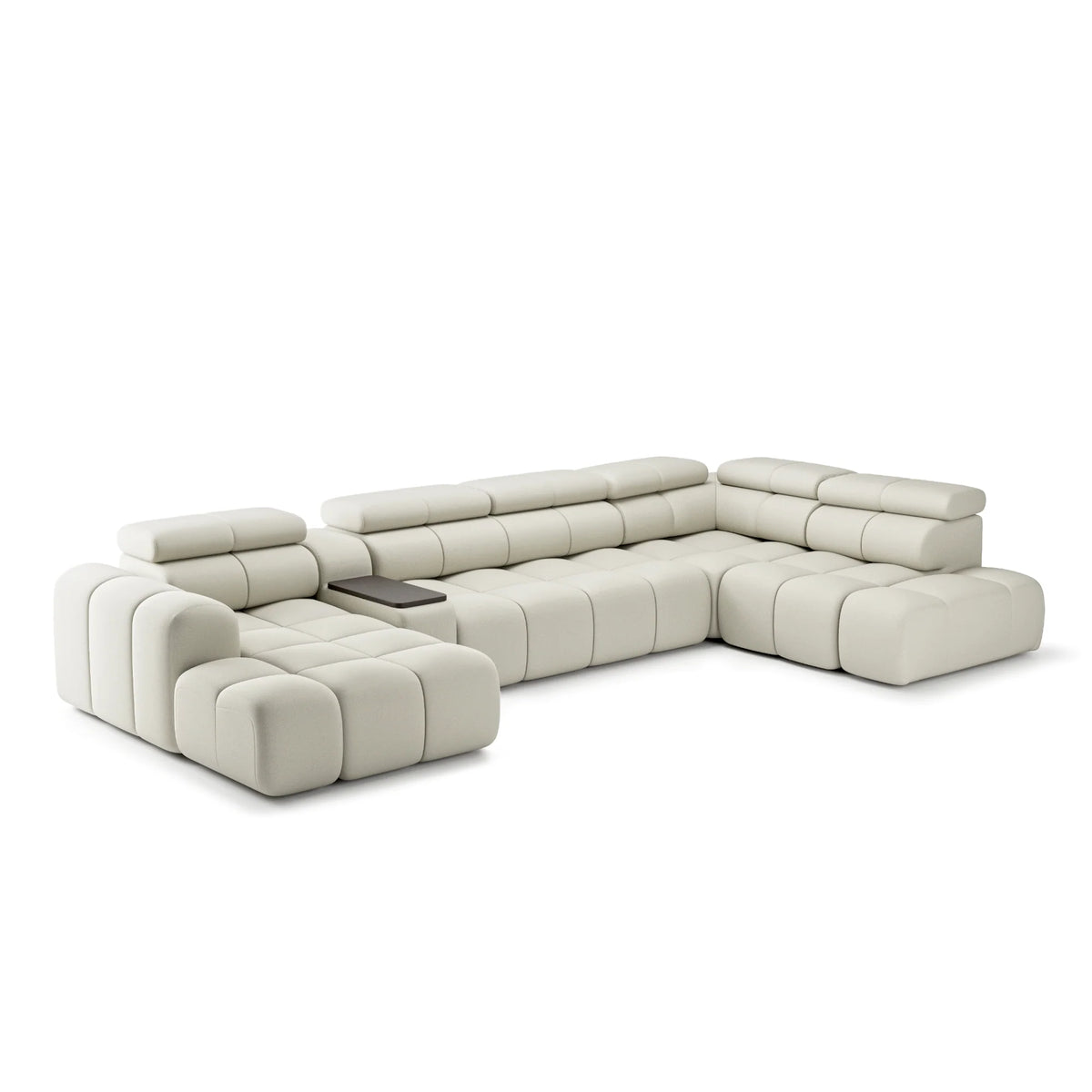 Sofa Bloomberg mit elektrischer Ausziehfunktion & Zwischentisch