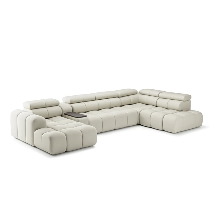 Sofa Bloomberg mit elektrischer Ausziehfunktion & Zwischentisch