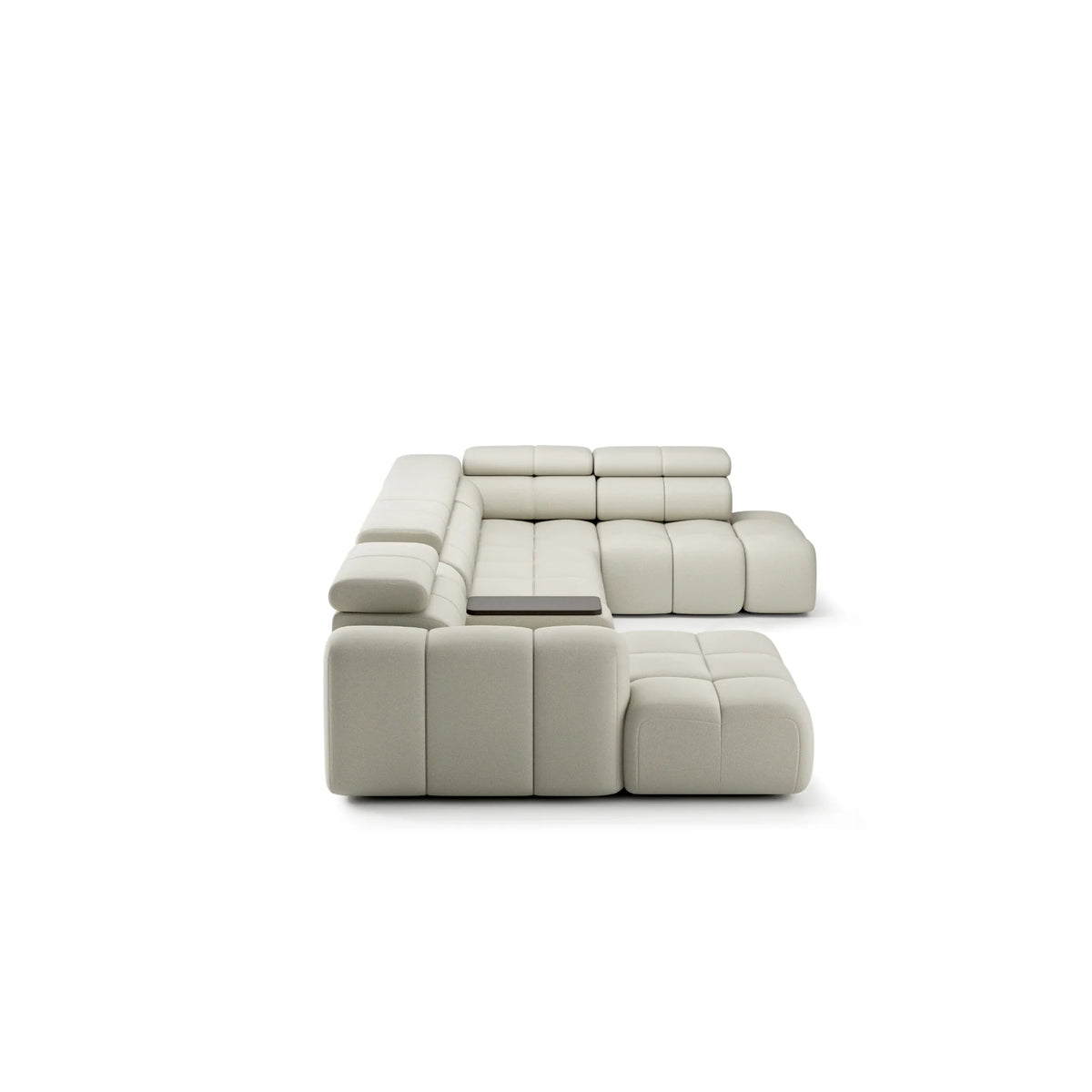 Sofa Bloomberg mit elektrischer Ausziehfunktion & Zwischentisch