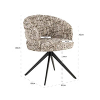 Stuhl Serenity Brown mit Drehfunktion