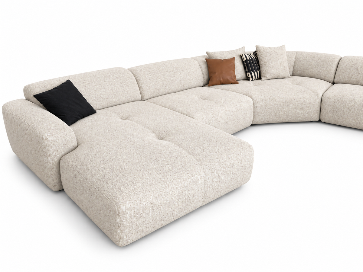 Sofa Japandi U ohne Zwischentisch