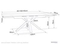 Esstisch Colombo 160-240cm