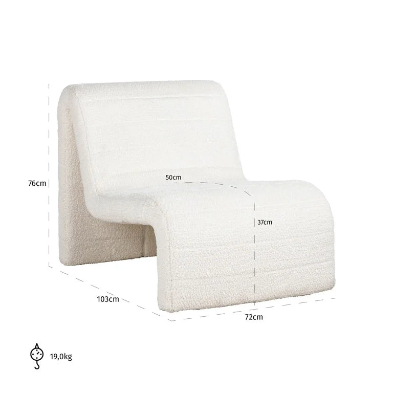 Loungesessel Kelly White