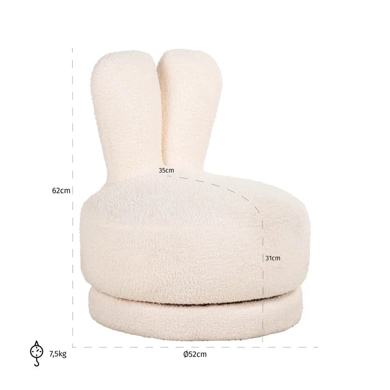 Kindersessel Bunny 360° drehbar