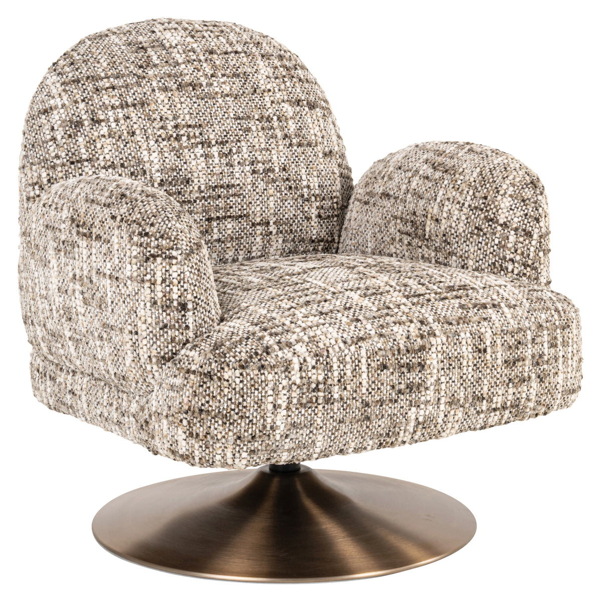 Loungesessel Kagney brown mit Drehfunktion