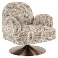 Loungesessel Kagney brown mit Drehfunktion
