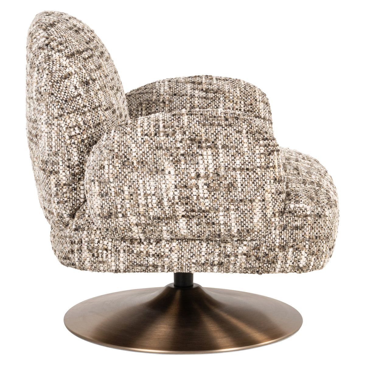 Loungesessel Kagney brown mit Drehfunktion