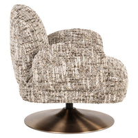 Loungesessel Kagney brown mit Drehfunktion