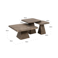 Couchtisch Marlie 3er Set