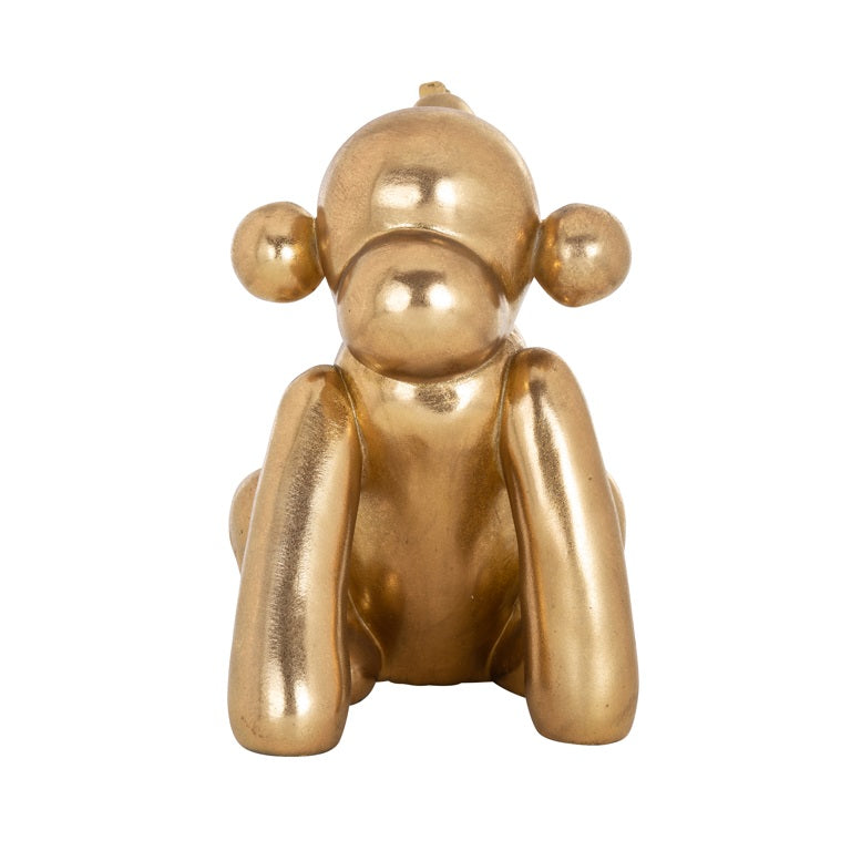 Skulptur Monkey Gold