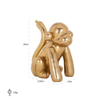 Skulptur Monkey Gold