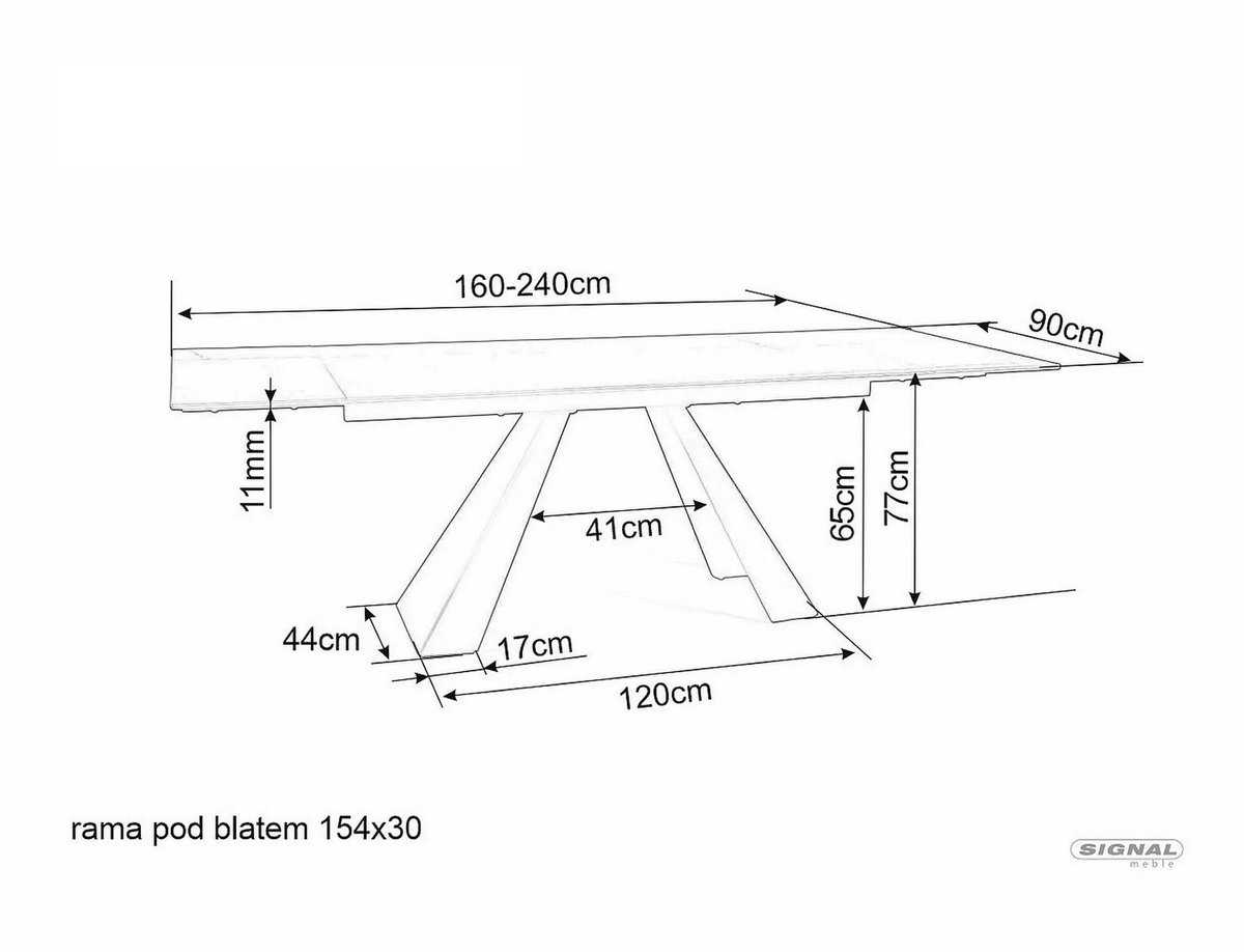 Esstisch Salva 160-240cm