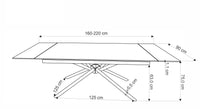 Esstisch Viktor ausziehbar 160-220 cm