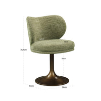 Stuhl Amely pistache softweave swivel