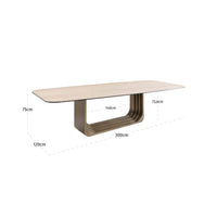 Esstisch Maxfield beige 300