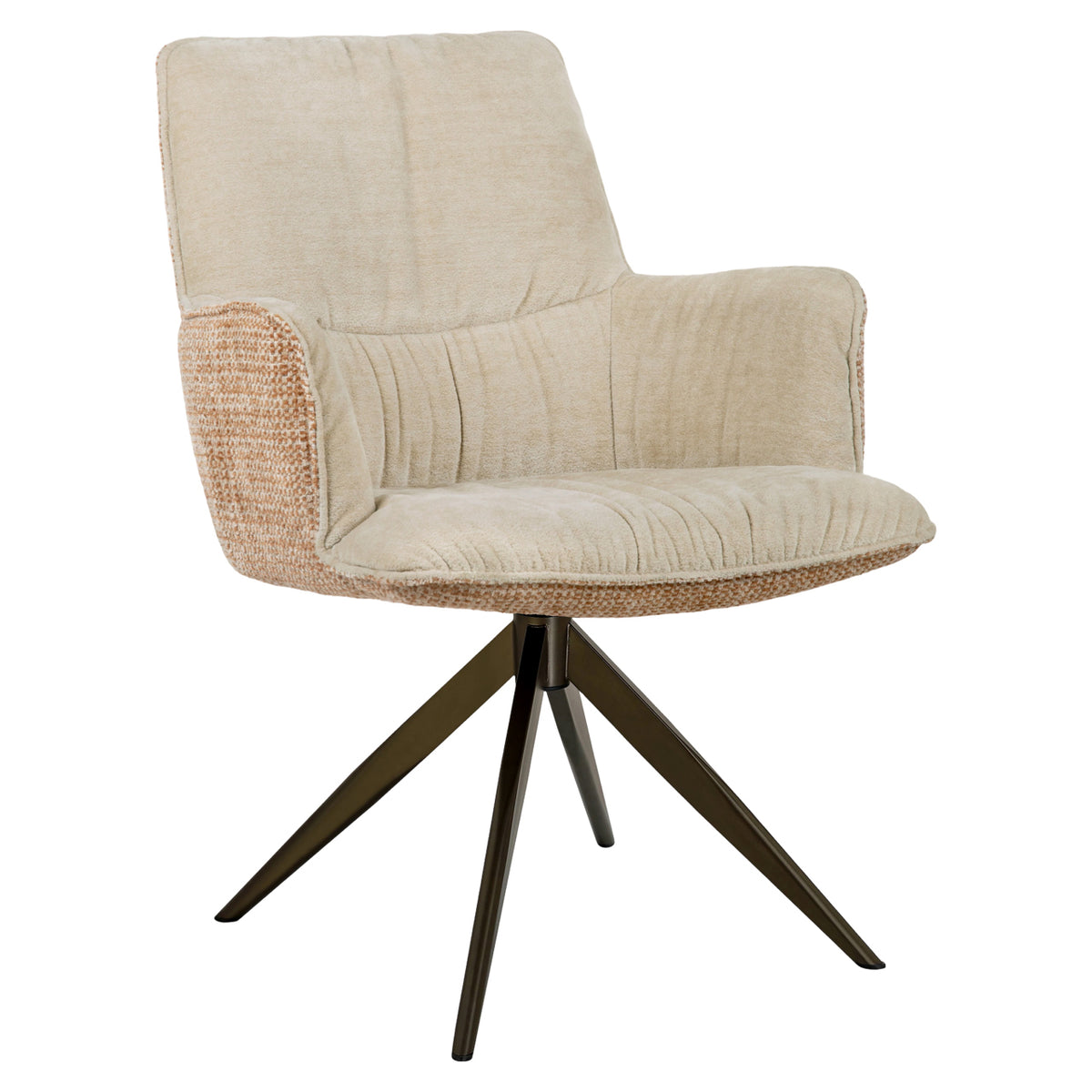Stuhl Chase ginger jacquard mit Drehfunktion