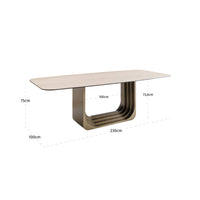Esstisch Maxfield beige 230