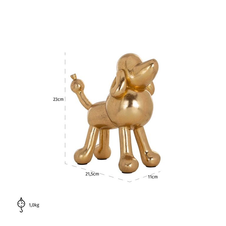 Skulptur Dog Gold