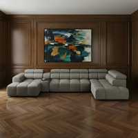 Sofa Bloomberg mit elektrischer Ausziehfunktion & Zwischentisch