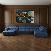 Sofa Bloomberg mit elektrischer Ausziehfunktion & Zwischentisch