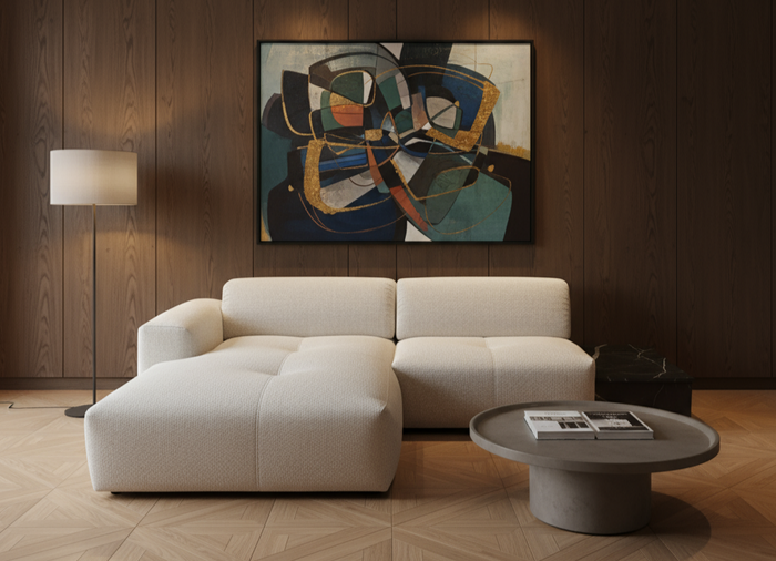 Sofa Japandi Mini + Marmortisch