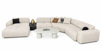 Sofa Japandi U inkl. Marmorzwischentisch