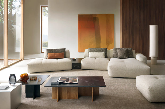 Sofa Japandi + Marmortisch