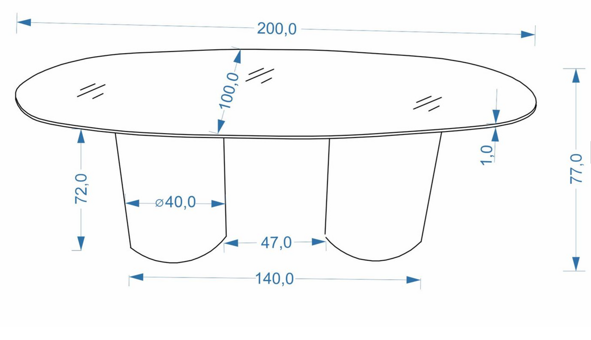 Esstisch Juliana 200cm