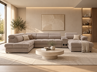 Sofa Monaco + Schlaffunktion + Stauraum + Zwischentisch