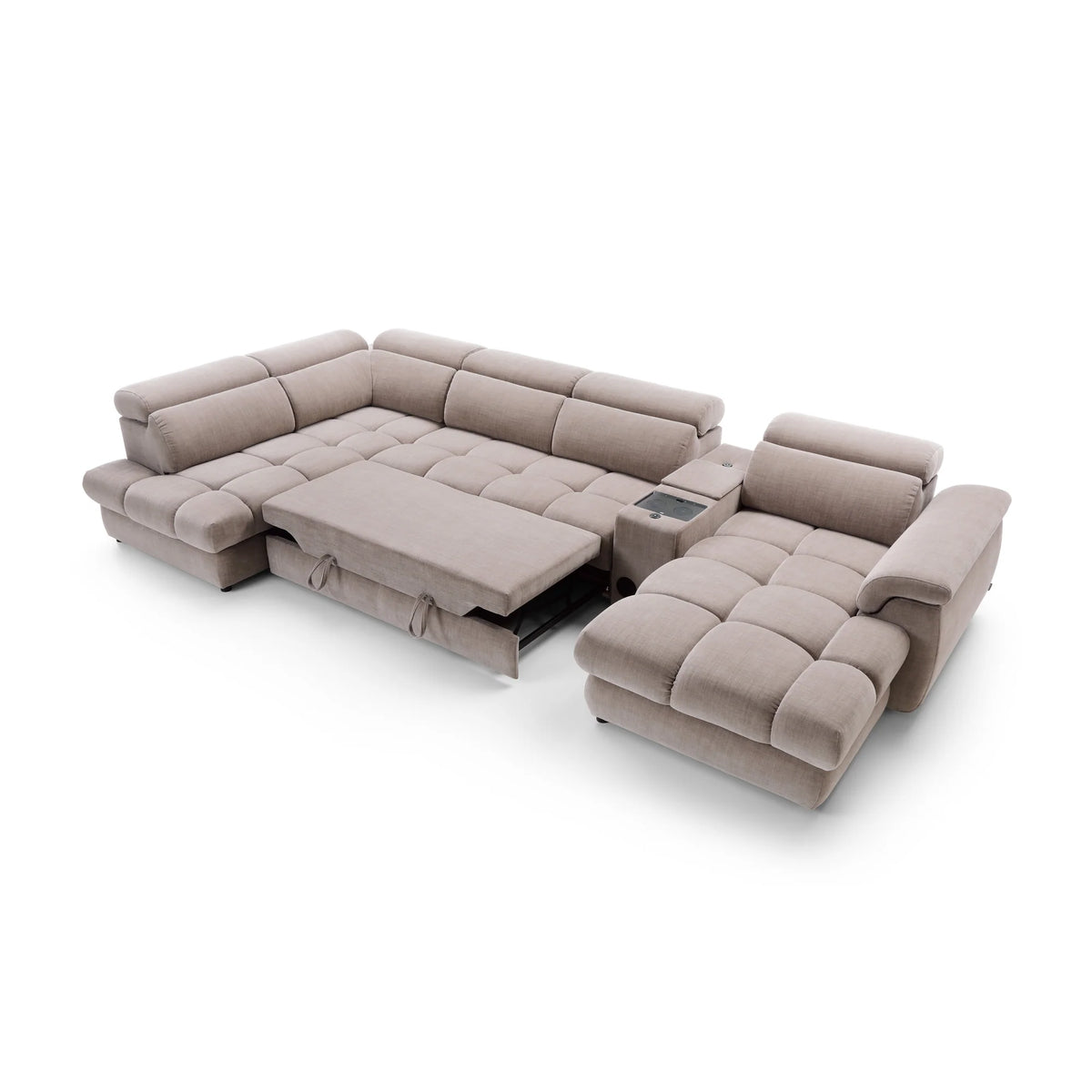 Sofa Monaco + Schlaffunktion + Stauraum + Zwischentisch