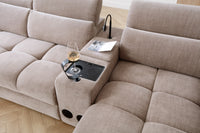 Sofa Monaco + Schlaffunktion + Stauraum + Zwischentisch