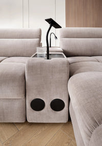 Sofa Monaco + Schlaffunktion + Stauraum + Zwischentisch