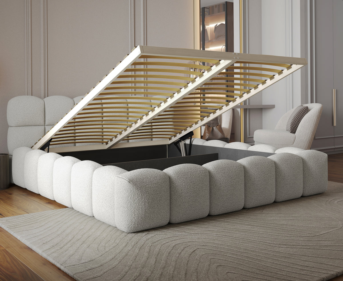 Bett Boston SLIM inkl. Stauraum