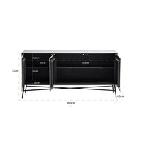 Sideboard Tetro silver